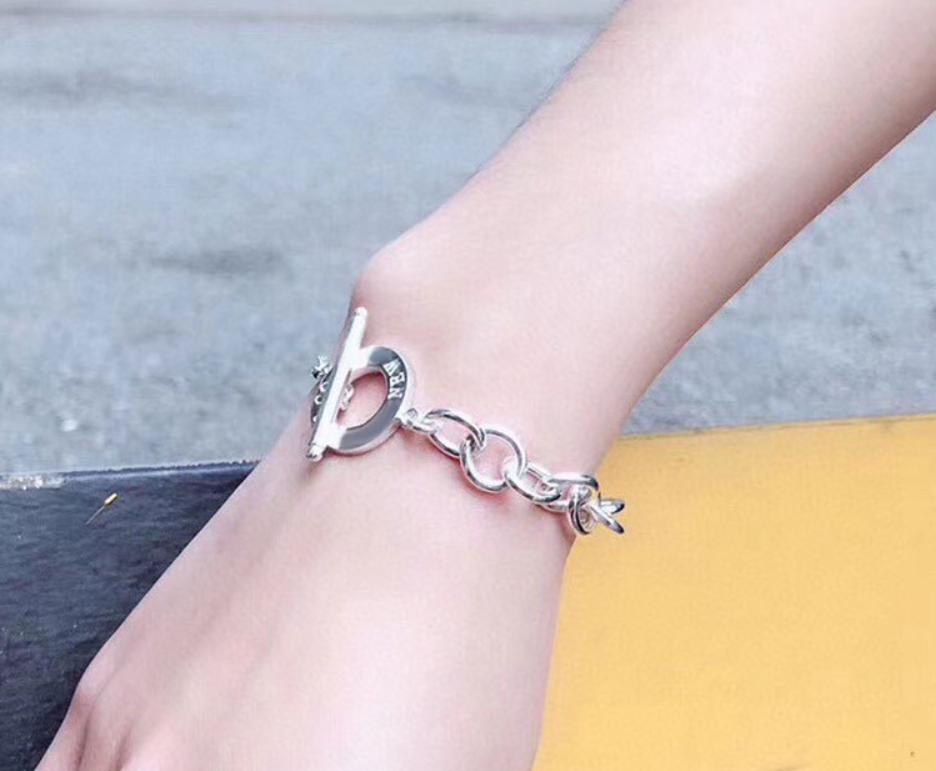 [Corinne]TOGGLE TAG BRACELET SILVER