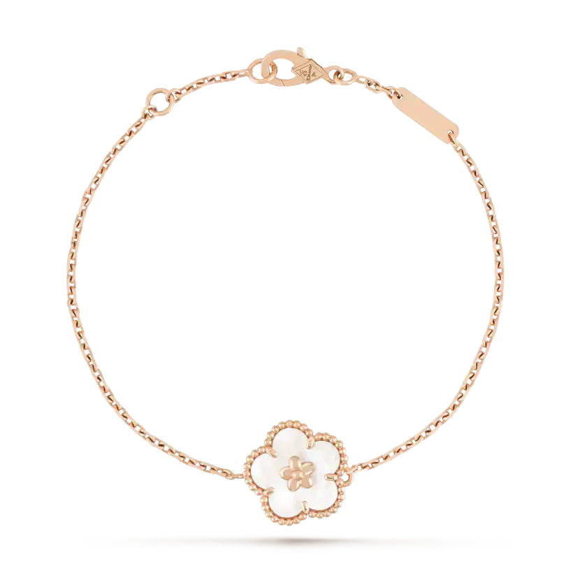 [⭐Corinne]LUCKY WHITE MOP PLUM BLOSSOM  BRACELET