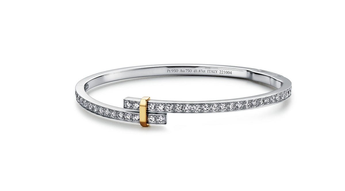 [Corinne]EDGE DIAMOND GOLD SILVER BRACELET