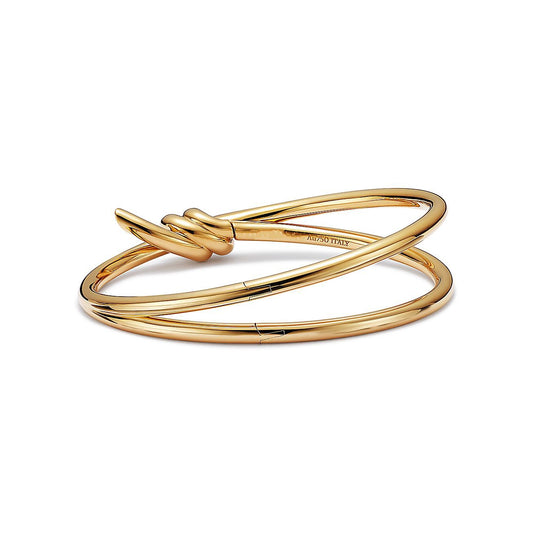 [Corinne]KNOT DOUBLE ROW GOLD BRACELET