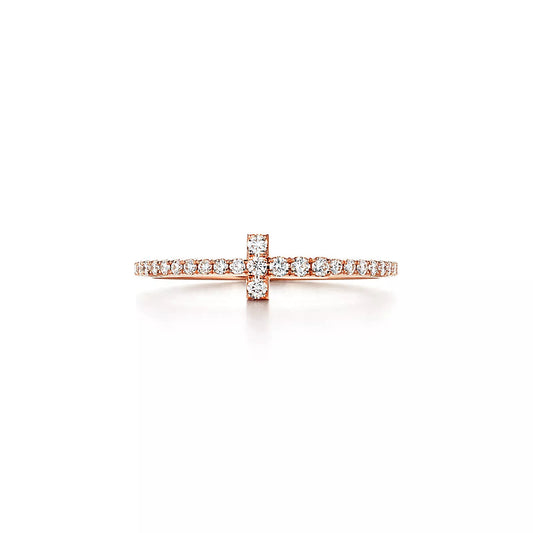 [Corinne]T RING DIAMOND PINK GOLD
