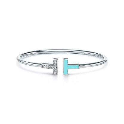 [Corinne]T BRACELET 1.8MM TURQUOISE DIAMOND SILVER