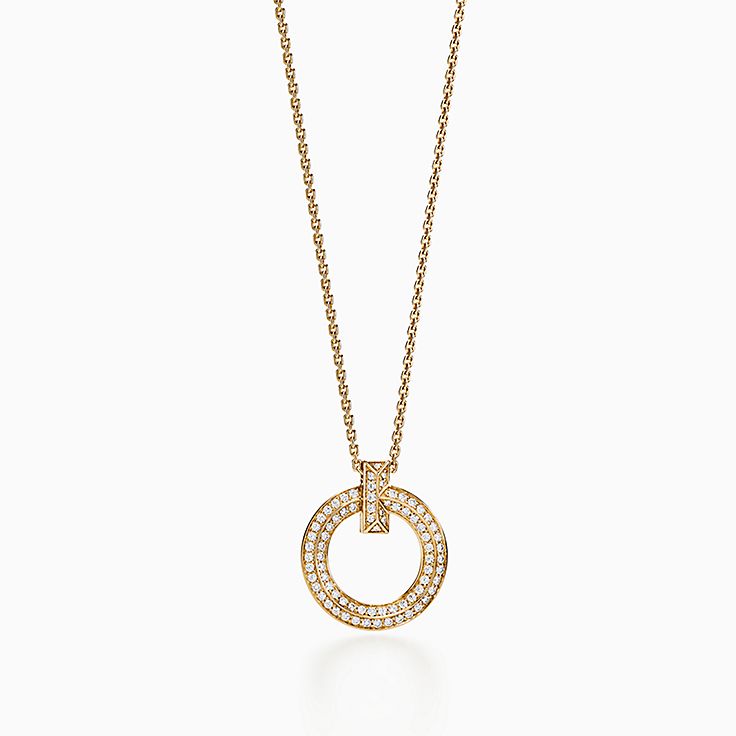 [Corinne]T WIRE PEDANT DIAMOND NECKLACE