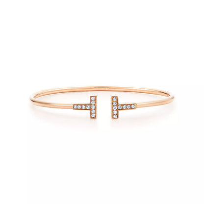 [Corinne]T BRACELET PINK GOLD 1.8MM DIAMOND