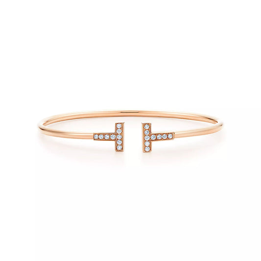 [Corinne]T BRACELET PINK GOLD 1.8MM DIAMOND