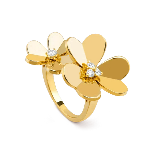 [⭐Corinne]CLOVER COMOS GOLD DIAMOND RING