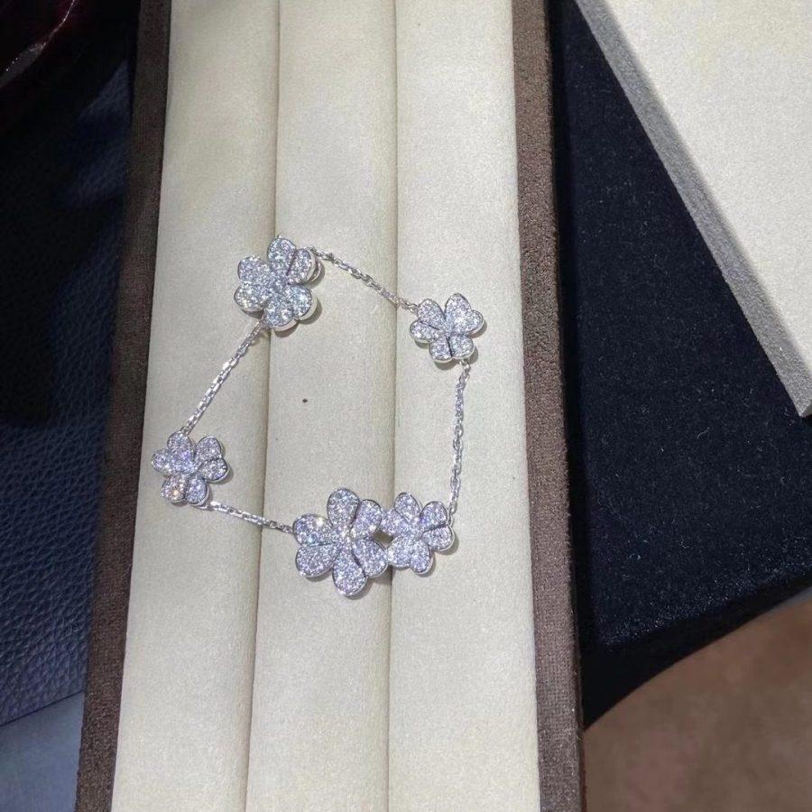 [⭐Corinne]FRIVOLE SILVER 5 FLOWERS BRACELET