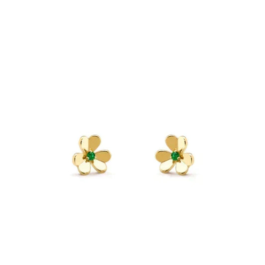 [⭐Corinne]FRIVOLE  FLOWER MALACHITE EARRINGS