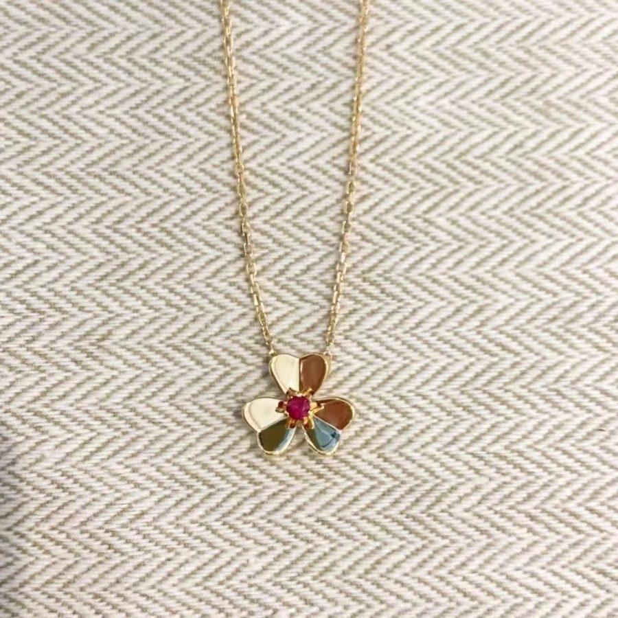 [⭐Corinne]FRIVOLE GOLD FLOWER NECKLACE