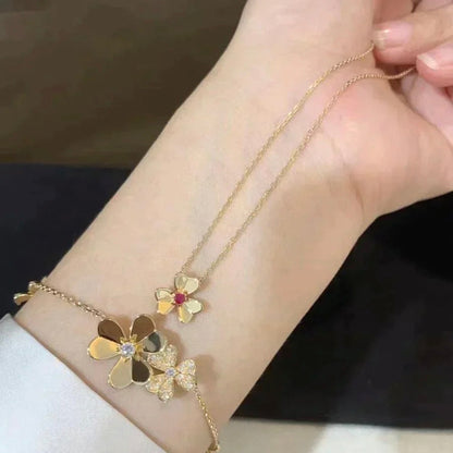 [⭐Corinne]FRIVOLE GOLD FLOWER NECKLACE