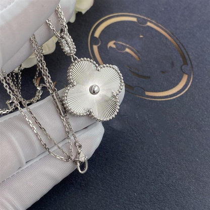 [⭐Corinne]CLOVER 25MM SILVER BIG CLOVER NECKLACE