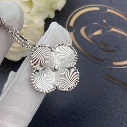 [⭐Corinne]CLOVER 25MM SILVER BIG CLOVER NECKLACE