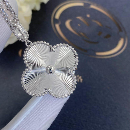 [⭐Corinne]CLOVER 25MM SILVER BIG CLOVER NECKLACE