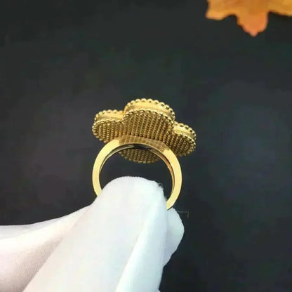 [⭐Corinne]CLOVER MALACHITE RING