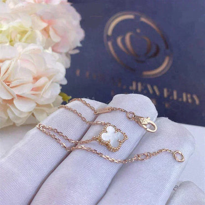 [⭐Corinne]CLOVER WHITE MOP SINGLE FLOWER BRACELET
