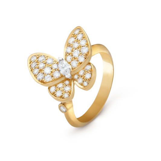 [⭐Corinne]BUTTERFLY DIAMOND RING