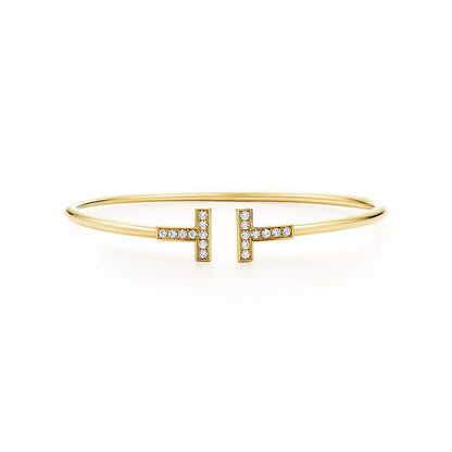 [Corinne]T BRACELET 1.8MM GOLD DIAMOND