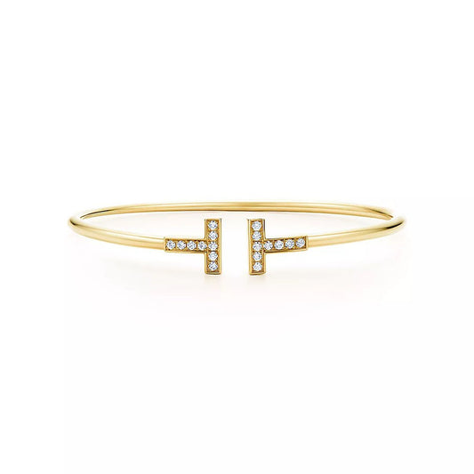 [Corinne]T BRACELET 1.8MM GOLD DIAMOND