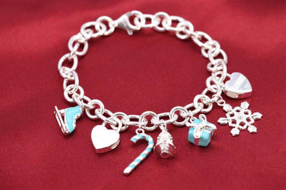 [Corinne]CHRISTMAS SILVER BRACELET