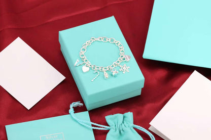 [Corinne]CHRISTMAS SILVER BRACELET