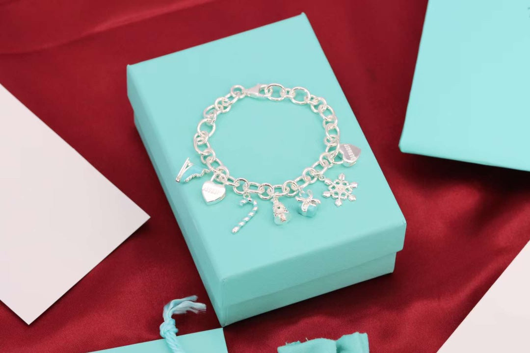 [Corinne]CHRISTMAS SILVER BRACELET