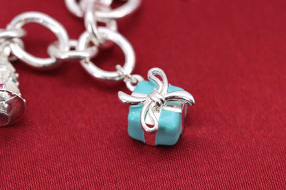 [Corinne]CHRISTMAS SILVER BRACELET