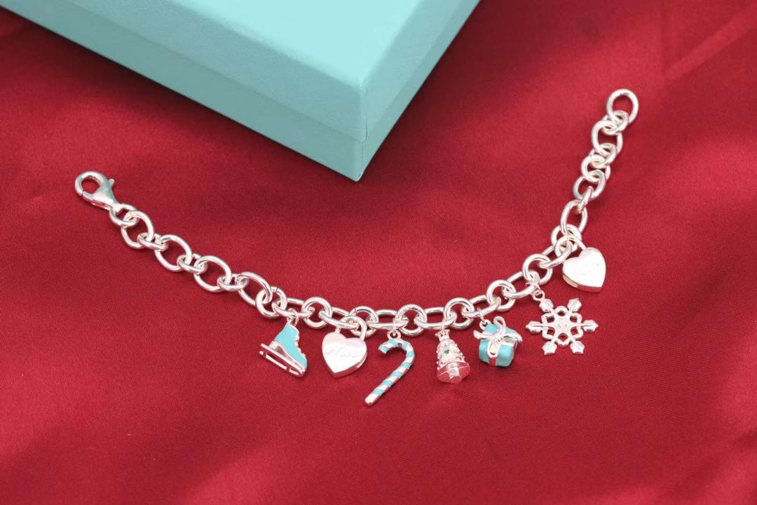 [Corinne]CHRISTMAS SILVER BRACELET