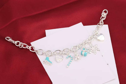 [Corinne]CHRISTMAS SILVER BRACELET