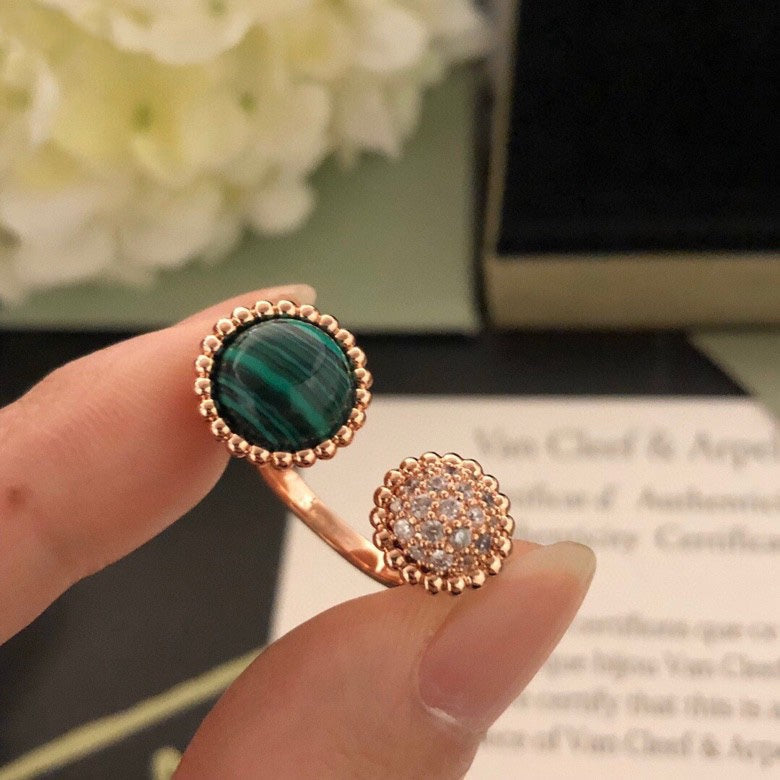 [⭐Corinne]PERLEE COULEURS DIAMOND ROSE GOLD BETWEEN THE FINGER RING