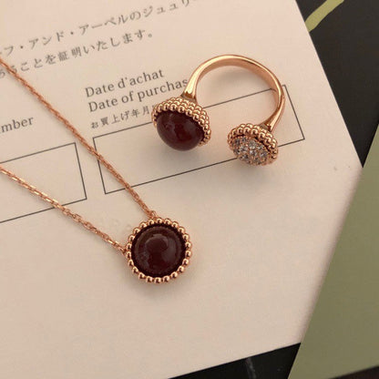 [⭐Corinne]PERLEE COULEURS DIAMOND ROSE GOLD BETWEEN THE FINGER RING