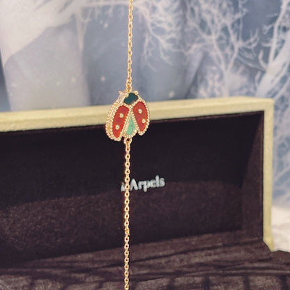 [⭐Corinne]LUCKY SPRING 1 MOTIF PINK GOLD BRACELET