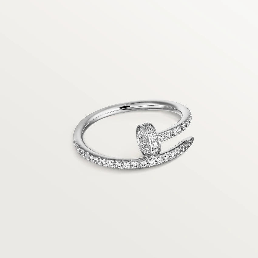 [⭐Corinne]JUSTE RING 1.8MM SILVER DIAMONDS