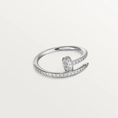 [⭐Corinne]JUSTE RING 1.8MM SILVER DIAMONDS