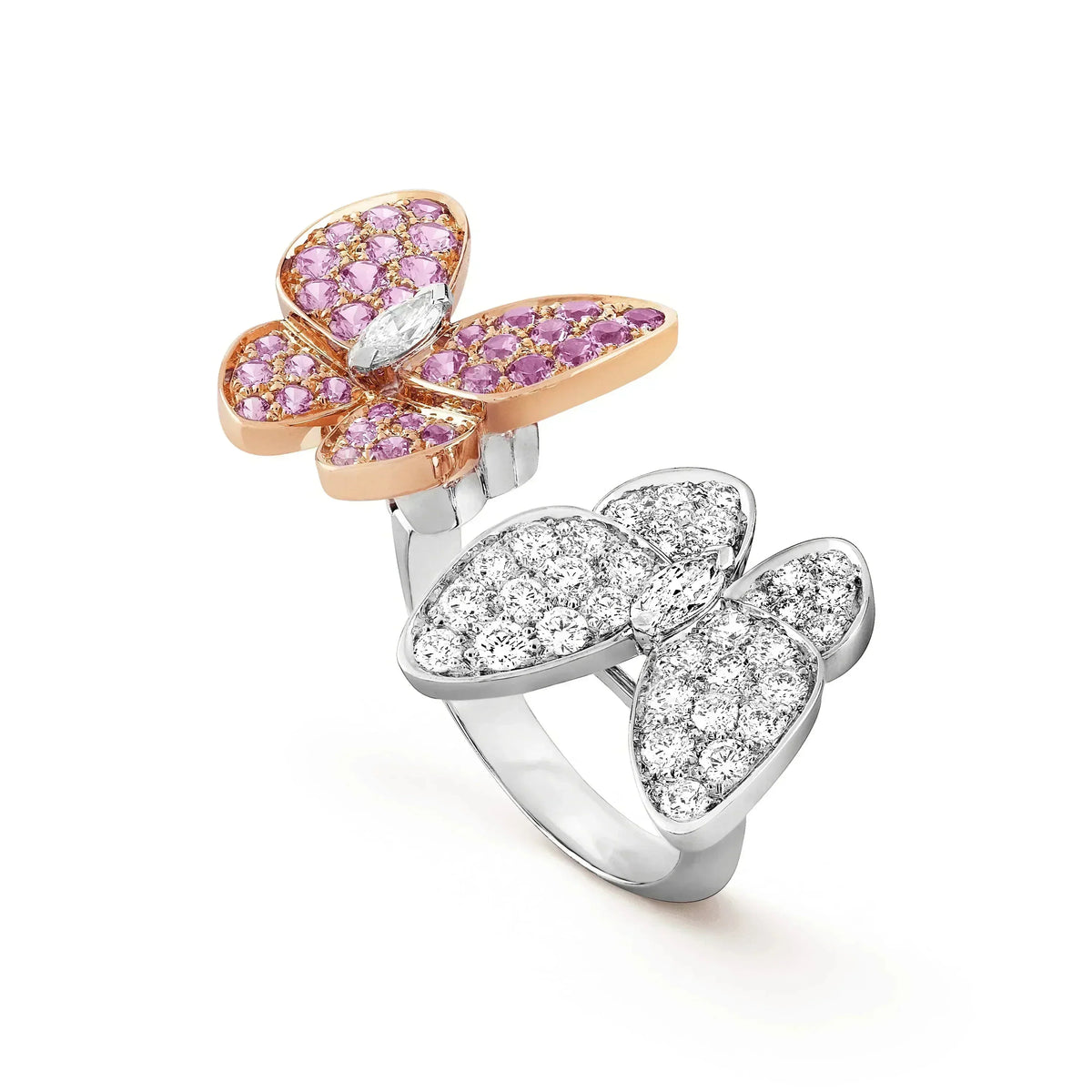 [⭐Corinne]TWIN BUTTERFLY DIAMOND RING