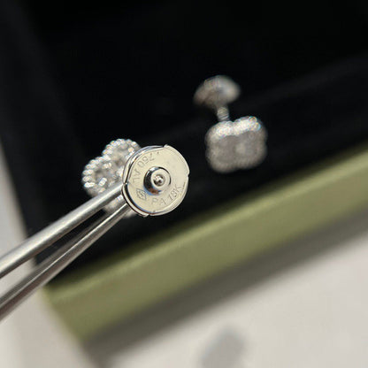 [⭐Corinne]CLOVER MINI DIAMOND STUD EARRINGS
