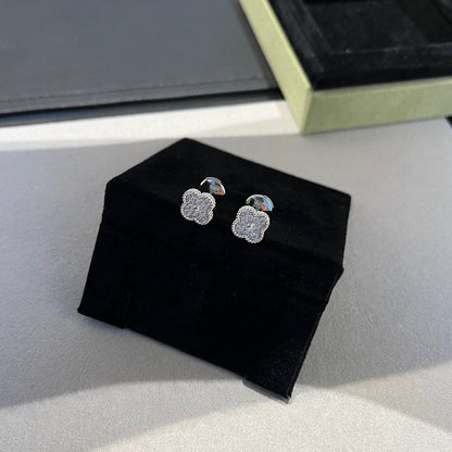 [⭐Corinne]CLOVER MINI DIAMOND STUD EARRINGS