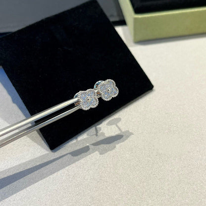 [⭐Corinne]CLOVER MINI DIAMOND STUD EARRINGS